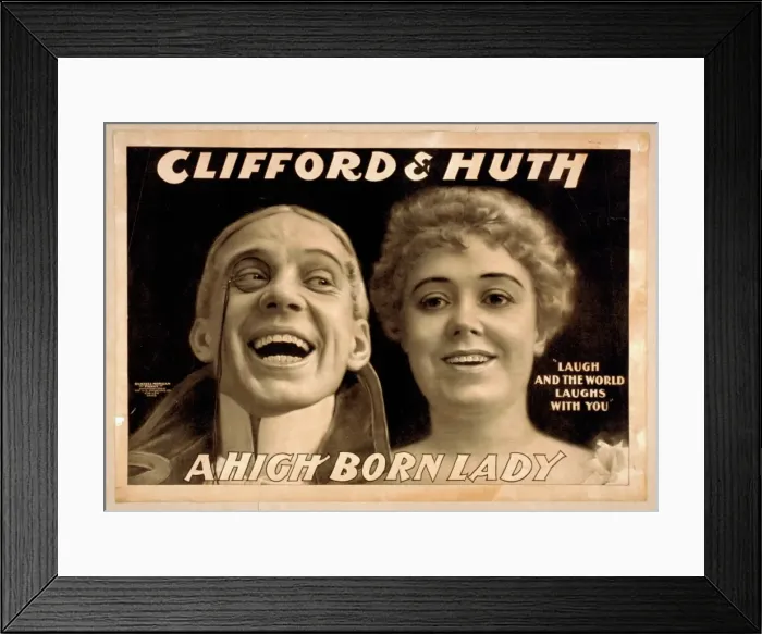 Framed Print : Clifford & Huth, A high born lady Laugh and the world laughs Framed Print : Clifford & Huth, A high born lady Laugh and the world laughs