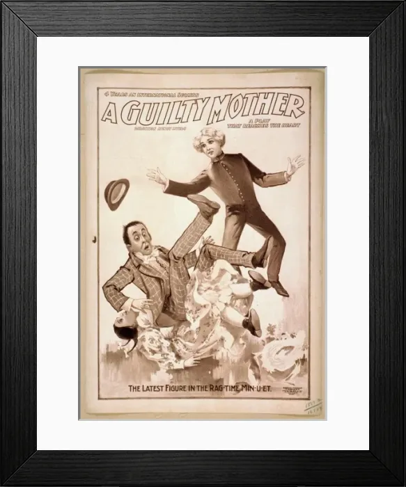 Framed Print : 4 years an international success, A guilty mother a play tha Framed Print : 4 years an international success, A guilty mother a play tha