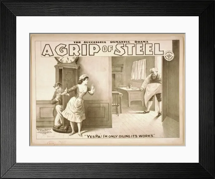 Framed Print : The successful, romantic drama, A grip of steel Framed Print : The successful, romantic drama, A grip of steel