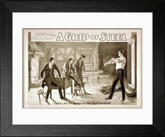 Framed Print : The successful, romantic drama, A grip of steel Framed Print : The successful, romantic drama, A grip of steel
