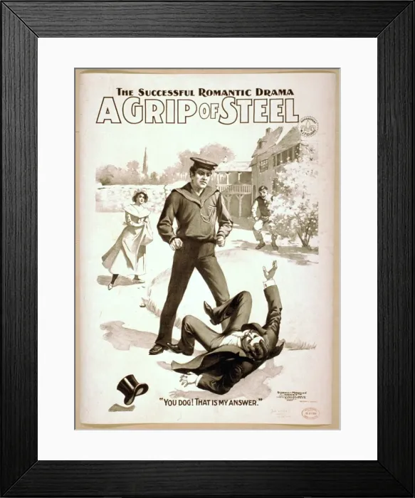 Framed Print : The successful, romantic drama, A grip of steel Framed Print : The successful, romantic drama, A grip of steel