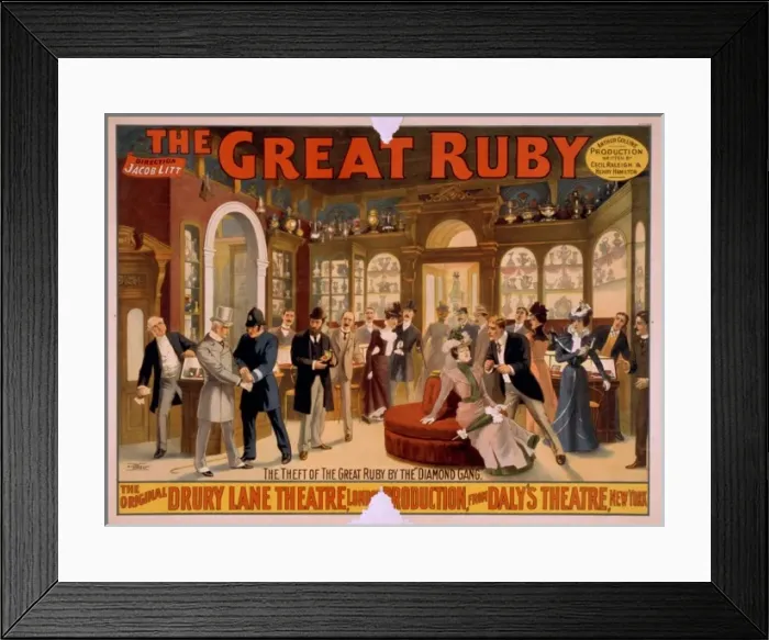Framed Print : The great ruby Arthur Collins production; written by Cecil Framed Print : The great ruby Arthur Collins production; written by Cecil