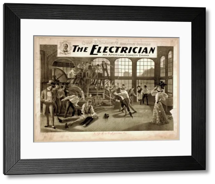 Framed Print : The electrician an American comedy drama : Chas. E. Blaney s Framed Print : The electrician an American comedy drama : Chas. E. Blaney s