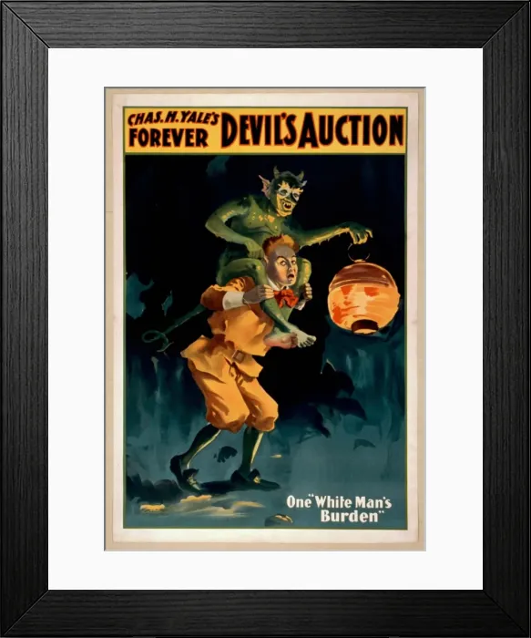 Framed Print : Chas. H. Yales forever Devils auction Framed Print : Chas. H. Yales forever Devils auction