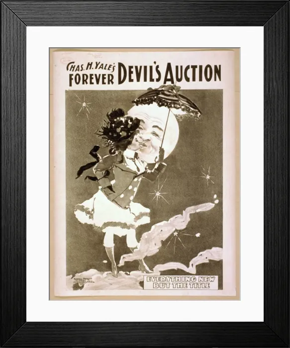 Framed Print : Chas. H. Yales forever Devils auction Framed Print : Chas. H. Yales forever Devils auction