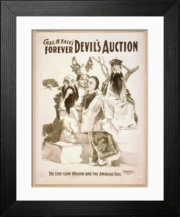 Framed Print : Chas. H. Yales forever Devils auction Framed Print : Chas. H. Yales forever Devils auction