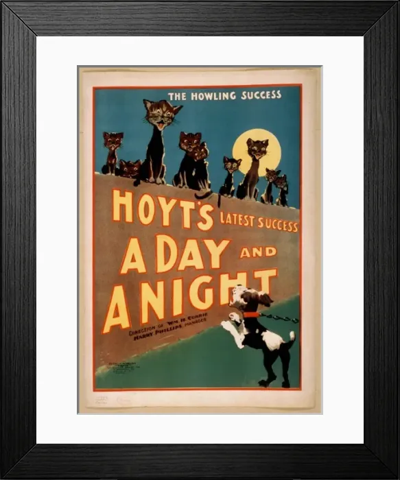Framed Print : Hoyts latest success, A day and a night the howling success Framed Print : Hoyts latest success, A day and a night the howling success
