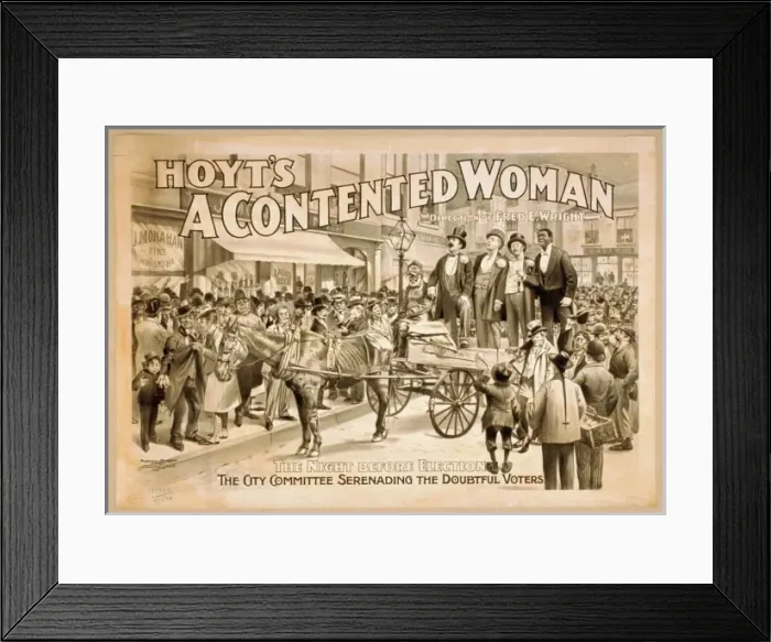 Framed Print : Hoyts A contented woman Framed Print : Hoyts A contented woman