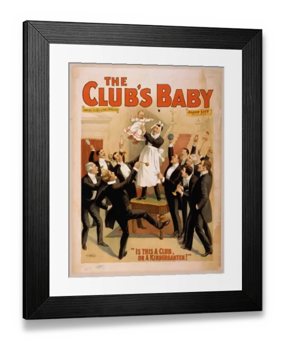 Framed Print : The clubs baby by Lawrence Sterner & Edw. G. Knoblaugh Framed Print : The clubs baby by Lawrence Sterner & Edw. G. Knoblaugh