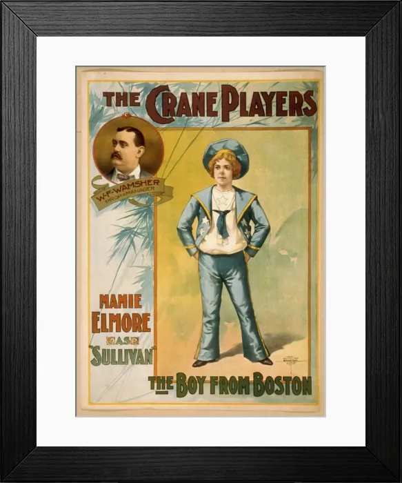 Framed Print : The Crane Players, The boy from Boston Framed Print : The Crane Players, The boy from Boston