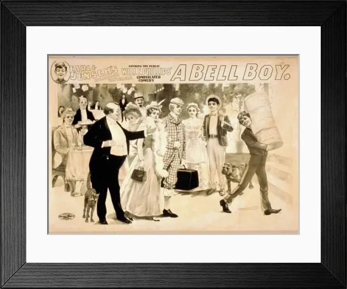 Framed Print : Earl & Jenschs humorous banterers handing the public, Will Framed Print : Earl & Jenschs humorous banterers handing the public, Will