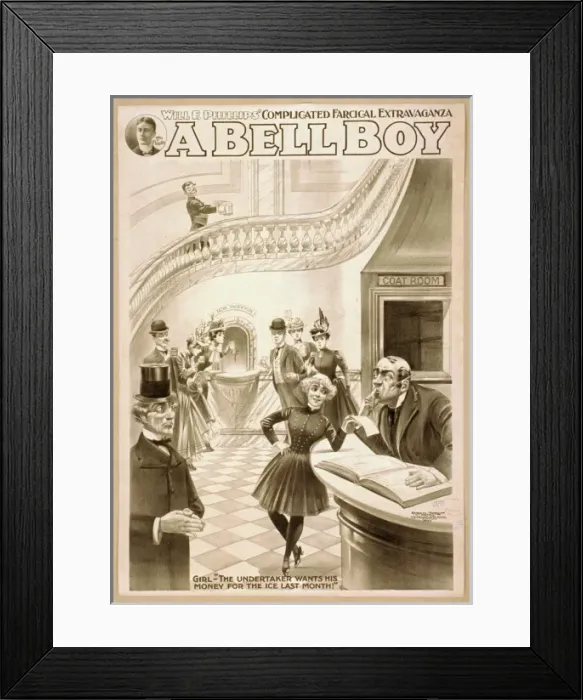 Framed Print : Will F. Phillips complicated farcical extravaganza, A bell Framed Print : Will F. Phillips complicated farcical extravaganza, A bell