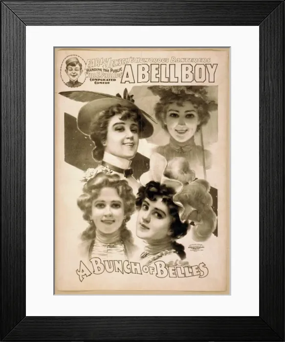 Framed Print : Earl & Jenschs humorous banterers handing the public, Will Framed Print : Earl & Jenschs humorous banterers handing the public, Will