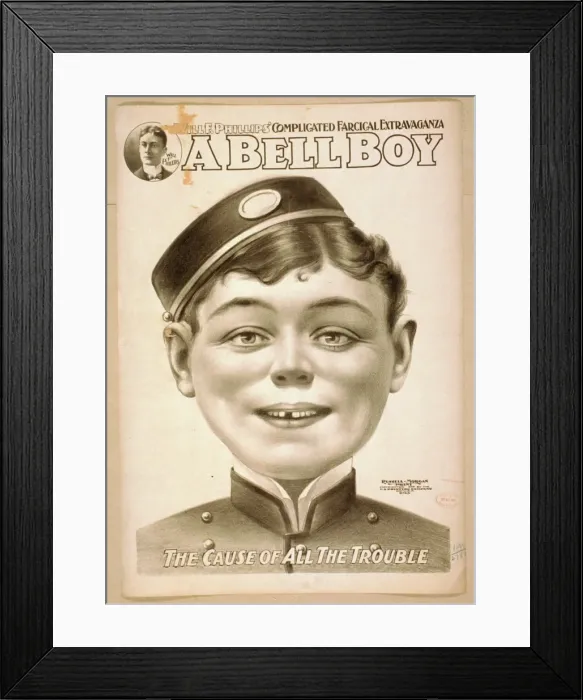 Framed Print : Will F. Phillips complicated farcical extravaganza, A bell Framed Print : Will F. Phillips complicated farcical extravaganza, A bell