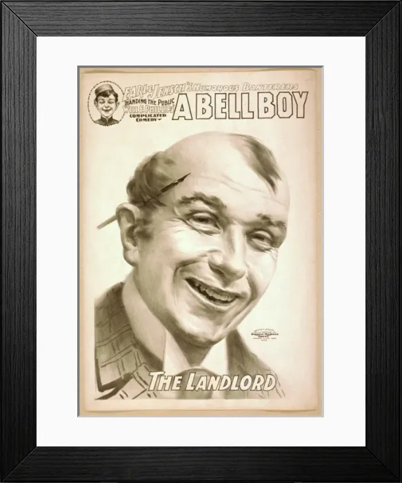 Framed Print : Earl & Jenschs humorous banterers handing the public, Will Framed Print : Earl & Jenschs humorous banterers handing the public, Will