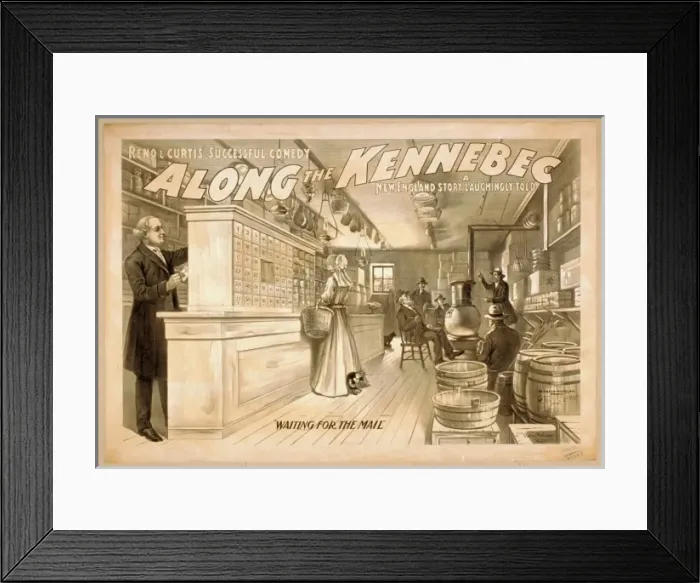 Framed Print : Reno & Curtis successful comedy, Along the Kennebec a New En Framed Print : Reno & Curtis successful comedy, Along the Kennebec a New En
