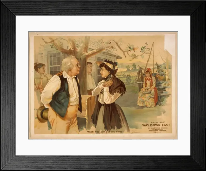 Framed Print : A scene from Way down East a phenominal sic success from Man Framed Print : A scene from Way down East a phenominal sic success from Man