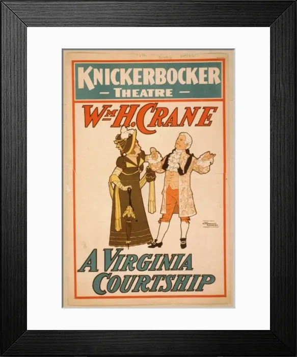 Framed Print : Wm. H. Crane. A Virginia courtship Framed Print : Wm. H. Crane. A Virginia courtship