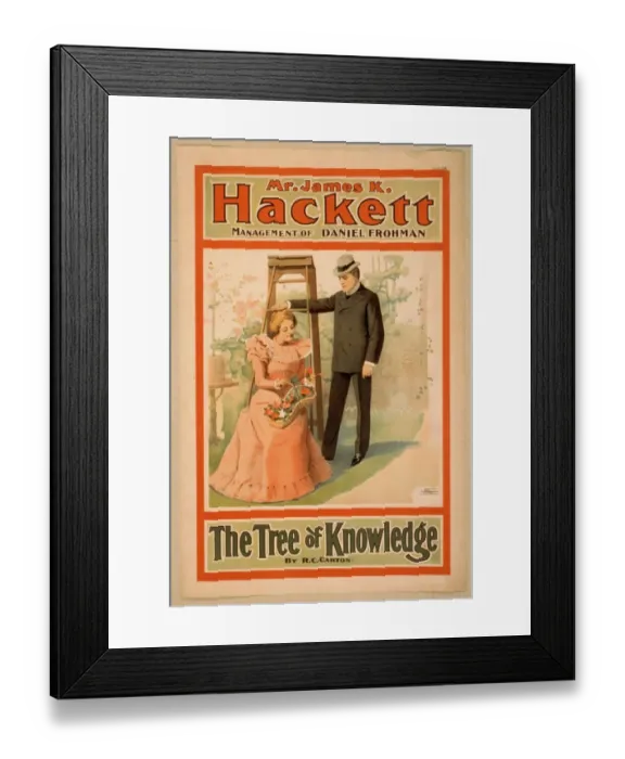 Framed Print : Mr. James K. Hackett. The tree of knowledge by RC Carton Framed Print : Mr. James K. Hackett. The tree of knowledge by RC Carton