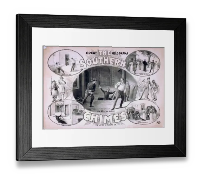 Framed Print : The Southern chimes great melo-drama : by James W. Harkins Framed Print : The Southern chimes great melo-drama : by James W. Harkins
