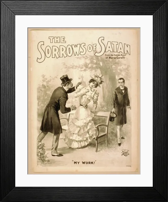 Framed Print : The sorrows of Satan from the famous novel of Marie Corelli Framed Print : The sorrows of Satan from the famous novel of Marie Corelli