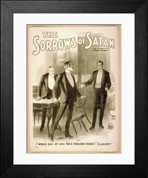 Framed Print : The sorrows of Satan from the famous novel of Marie Corelli Framed Print : The sorrows of Satan from the famous novel of Marie Corelli
