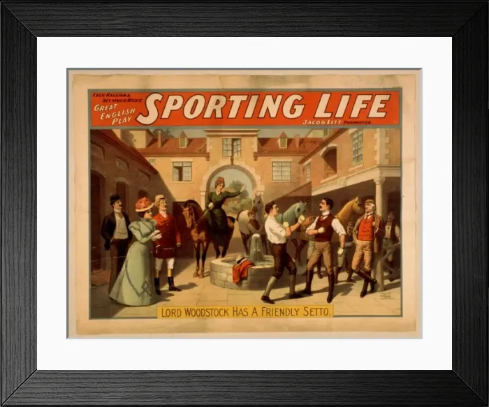 Framed Print : Cecil Raleigh & Seymour Hicks great English play, Sporting Framed Print : Cecil Raleigh & Seymour Hicks great English play, Sporting