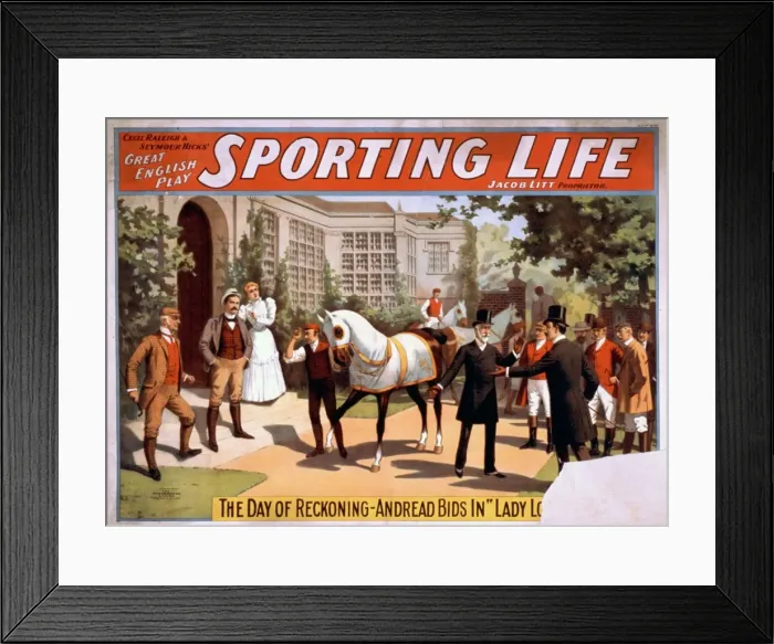 Framed Print : Cecil Raleigh & Seymour Hicks great English play, Sporting Framed Print : Cecil Raleigh & Seymour Hicks great English play, Sporting