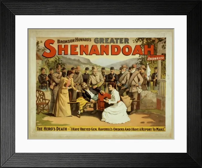 Framed Print : Bronson Howards greater Shenandoah Framed Print : Bronson Howards greater Shenandoah