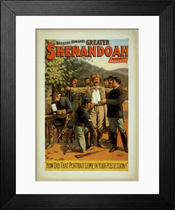 Framed Print : Bronson Howards greater Shenandoah Framed Print : Bronson Howards greater Shenandoah