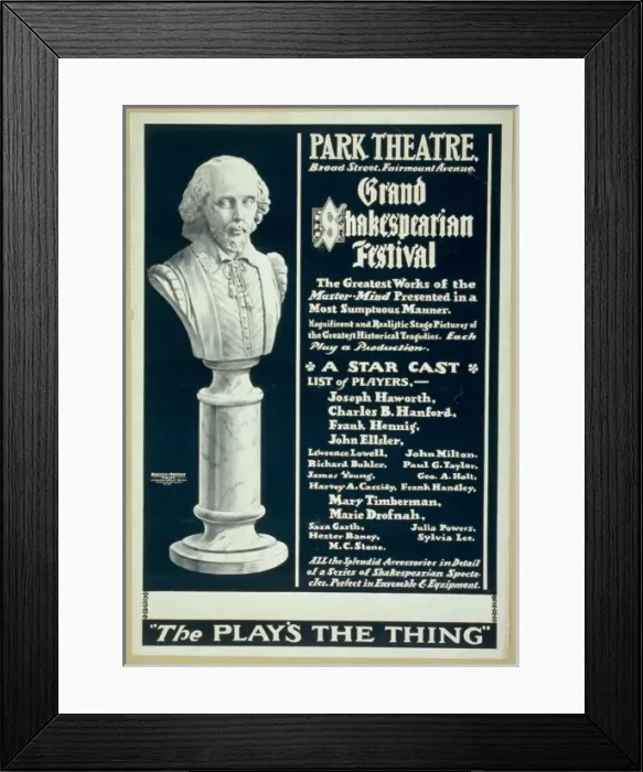 Framed Print : Grand Shakespearian festival the greatest works of the maste Framed Print : Grand Shakespearian festival the greatest works of the maste