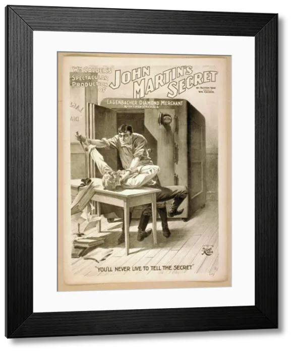 Framed Print : Wm. Calders spectacular production of John Martins secret Framed Print : Wm. Calders spectacular production of John Martins secret