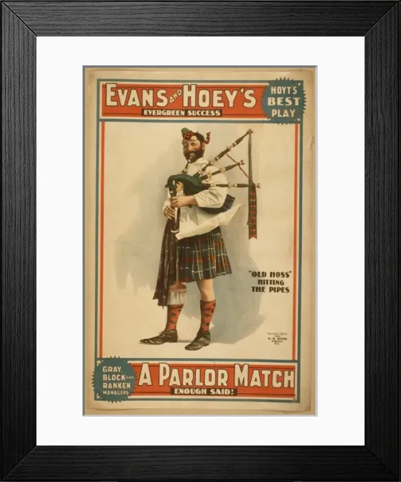 Framed Print : Evans and Hoeys evergreen success, A parlor match enough sa Framed Print : Evans and Hoeys evergreen success, A parlor match enough sa