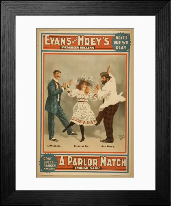 Framed Print : Evans and Hoeys evergreen success, A parlor match enough sa Framed Print : Evans and Hoeys evergreen success, A parlor match enough sa
