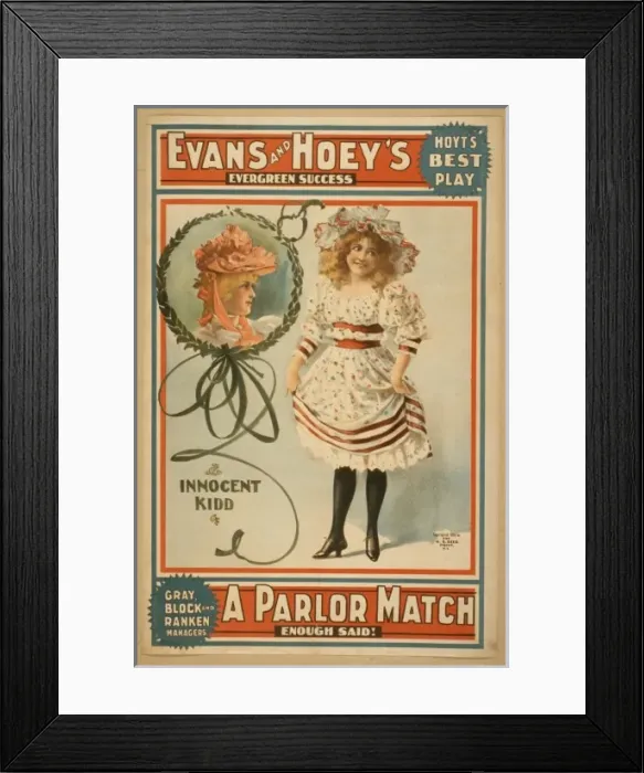 Framed Print : Evans and Hoeys evergreen success, A parlor match enough sa Framed Print : Evans and Hoeys evergreen success, A parlor match enough sa