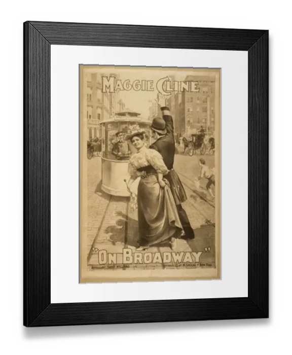 Framed Print : Maggie Cline, On Broadway written by Clay M. Greene & Ben Te Framed Print : Maggie Cline, On Broadway written by Clay M. Greene & Ben Te