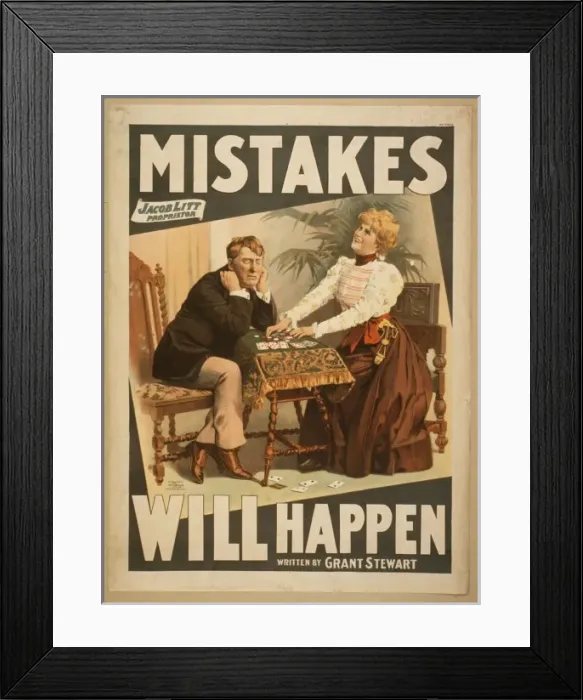 Framed Print : Mistakes will happen written by Grant Stewart Framed Print : Mistakes will happen written by Grant Stewart