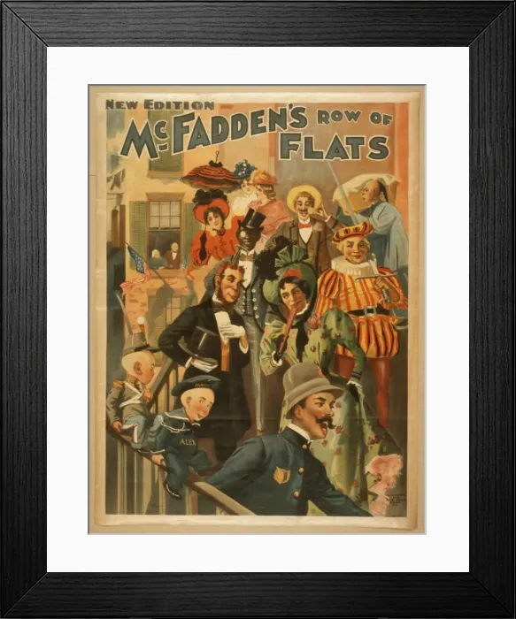 Framed Print : McFaddens row of flats new edition Framed Print : McFaddens row of flats new edition