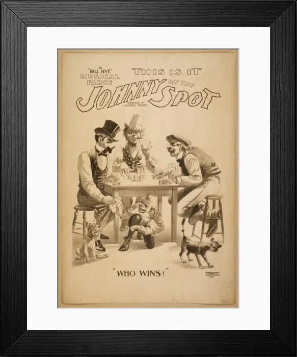 Framed Print : This is it, Johnny on the spot a Bill Nye musical farce This Framed Print : This is it, Johnny on the spot a Bill Nye musical farce This