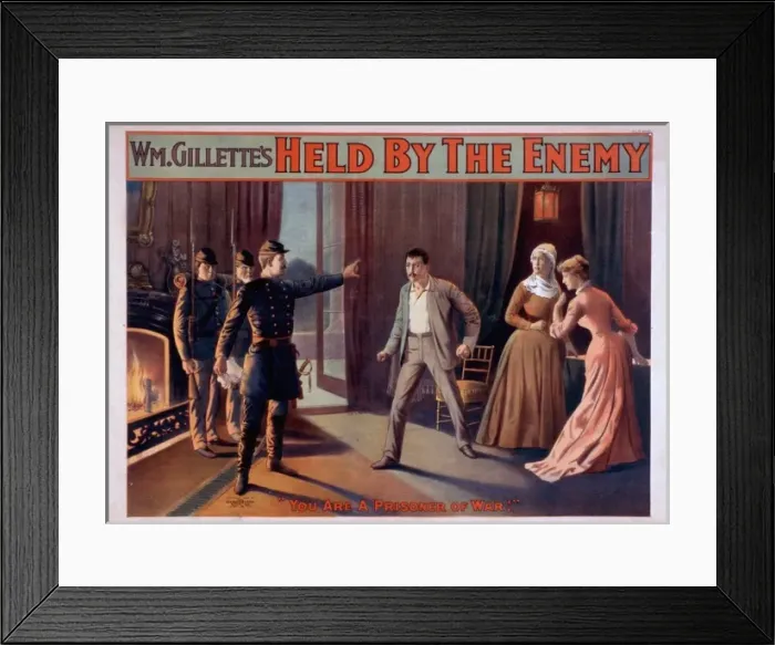 Framed Print : Wm. Gillettes Held by the enemy Framed Print : Wm. Gillettes Held by the enemy