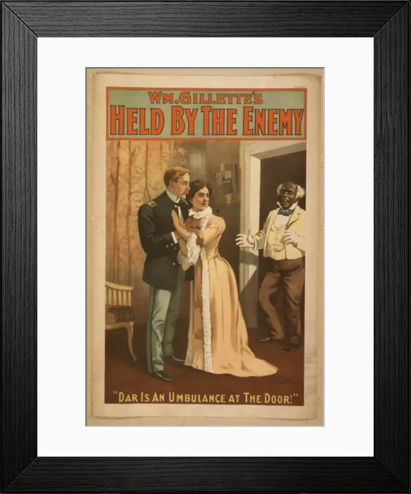 Framed Print : Wm. Gillettes Held by the enemy Framed Print : Wm. Gillettes Held by the enemy