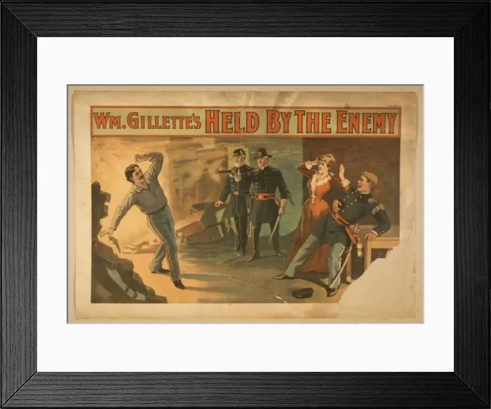 Framed Print : Wm. Gillettes Held by the enemy Framed Print : Wm. Gillettes Held by the enemy
