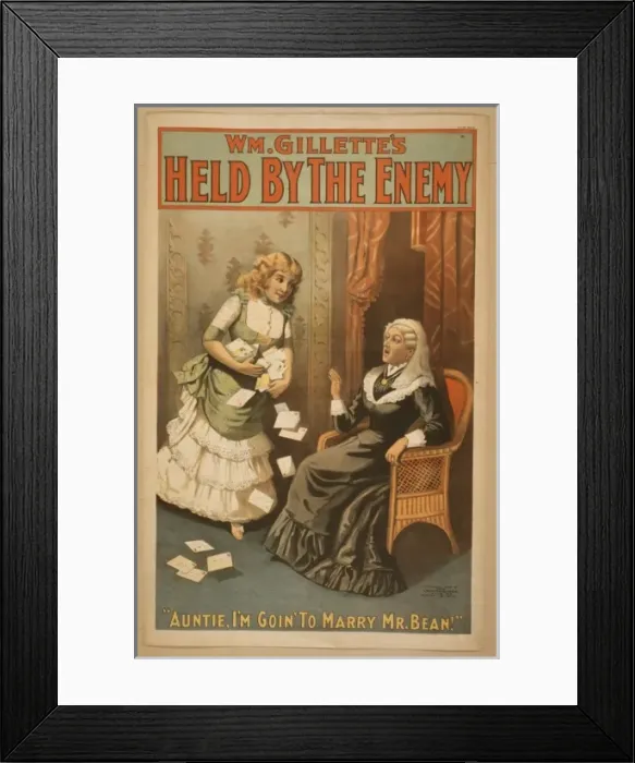 Framed Print : Wm. Gillettes Held by the enemy Framed Print : Wm. Gillettes Held by the enemy