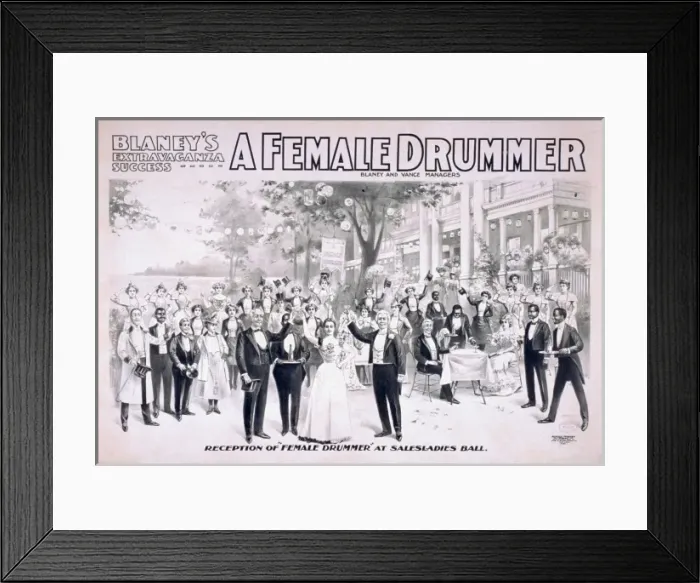 Framed Print : Blaneys extravaganza success, A female drummer Framed Print : Blaneys extravaganza success, A female drummer