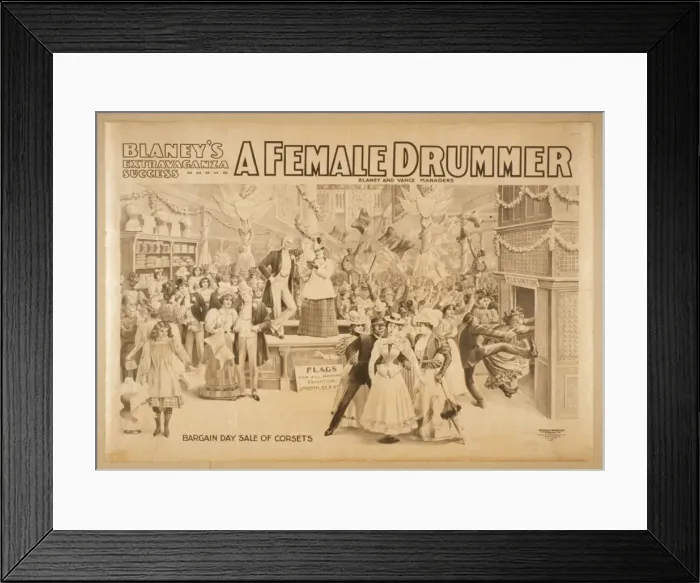 Framed Print : Blaneys extravaganza success, A female drummer Framed Print : Blaneys extravaganza success, A female drummer