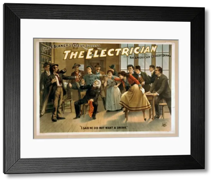 Framed Print : The electrician an American comedy drama : Chas. E. Blaney s Framed Print : The electrician an American comedy drama : Chas. E. Blaney s
