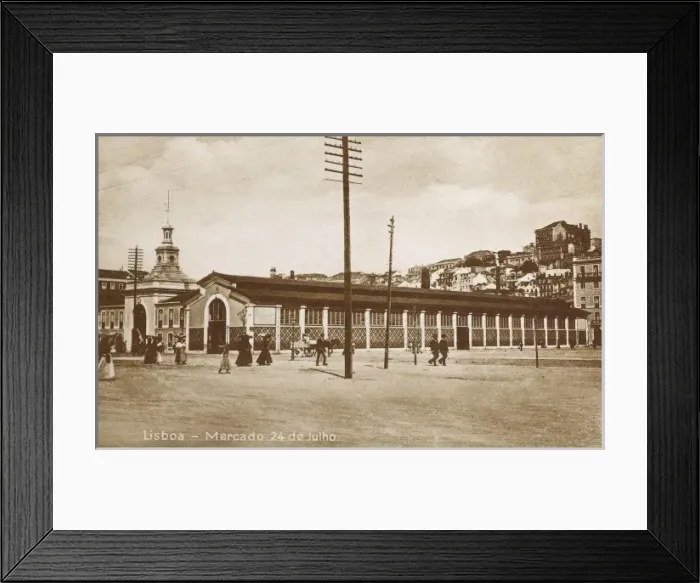 Framed Print : Lisbon, Portugal - Market 24th of July Framed Print : Lisbon, Portugal - Market 24th of July