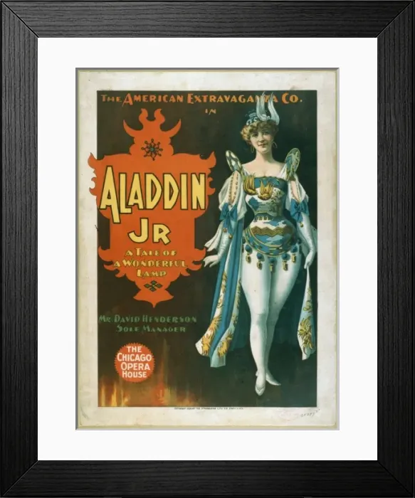 Framed Print : The American Extravaganza Co. in Aladdin Jr. a tale of a won Framed Print : The American Extravaganza Co. in Aladdin Jr. a tale of a won
