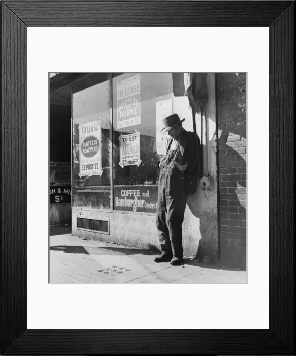 Framed Print : Skid Row. Howard Street, San Francisco, California Framed Print : Skid Row. Howard Street, San Francisco, California
