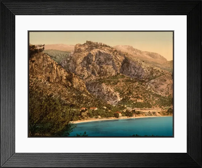 Framed Print : General view, Eze and St. Jean, Riviera Framed Print : General view, Eze and St. Jean, Riviera